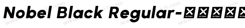 Nobel Black Regular字体转换